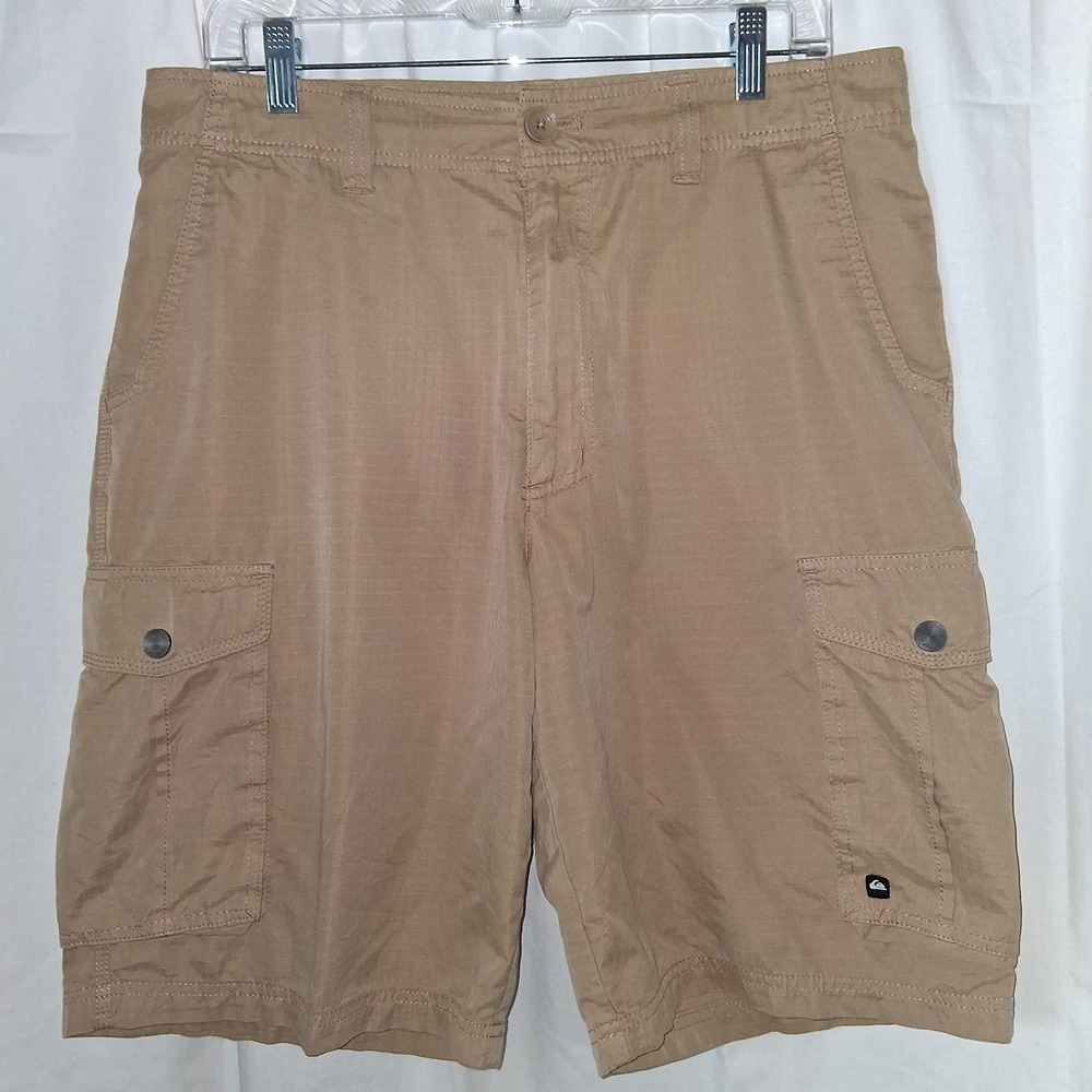 Quiksilver Men's Cargo Shorts Size 33 / 11 Casual Outdoors Moisture Wicking‎